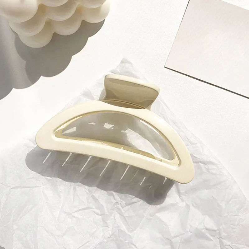 

Hyperbole Hair Claw Clips 2020 Big Size Hair Styling for Women New Pearls Barrettes Big Acrylic Hair Accessories Makeup
