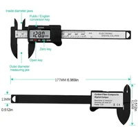 digital display caliber vernier 0 100mm caliper lcd electronic digital vernier compass micrometer measuring tool precision