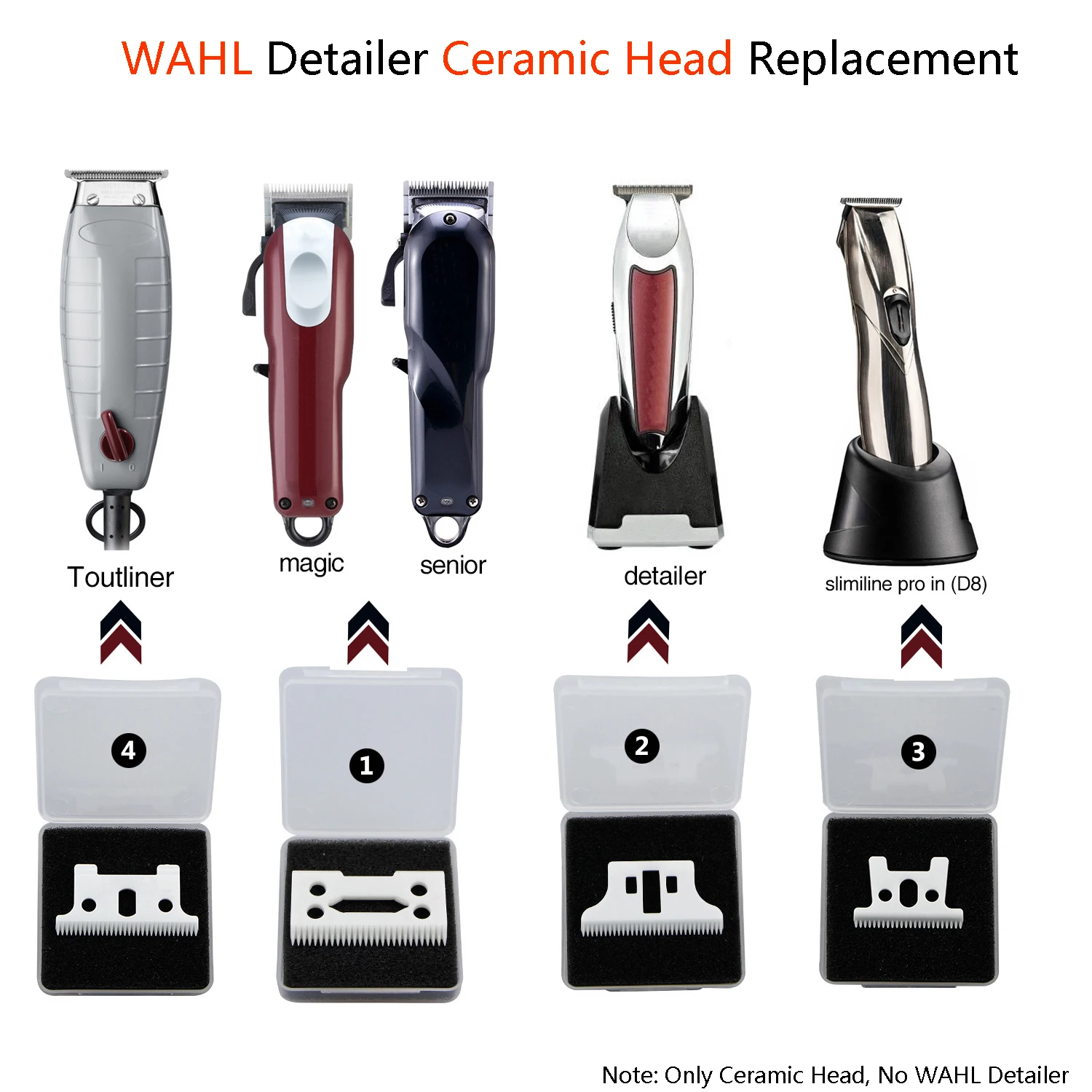 5 шт. керамические лезвия для машинки стрижки волос|Бритва| |