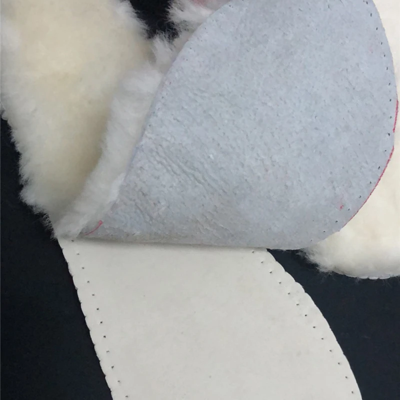 Wool insoles  for shoes Sheepskin Natural Shearling Real Fur Wool Men and women  To keep warm in winter