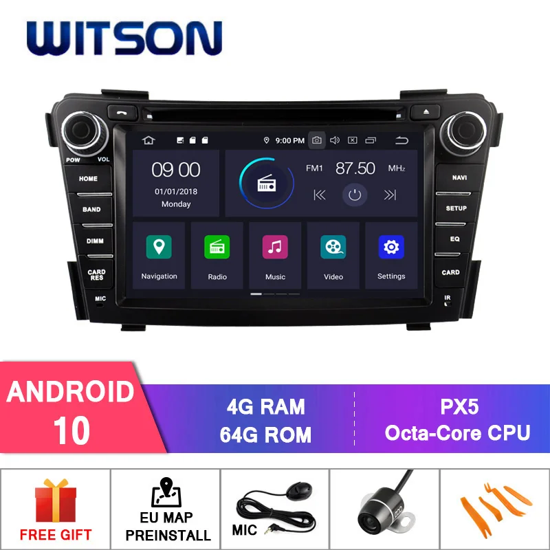 WITSON Android 10 0 IPS HD экран для HYUNDAI I40 2012 2014 Автомобильный DVD Радио 4 Гб ОЗУ + 32 FLASH 8 Octa Core
