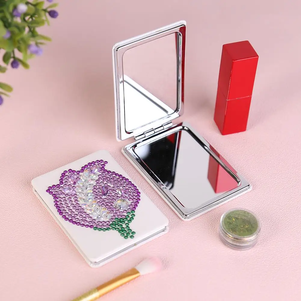 DIY цветок особой формы алмазная живопись макияж зеркало туалетный столик зеркала