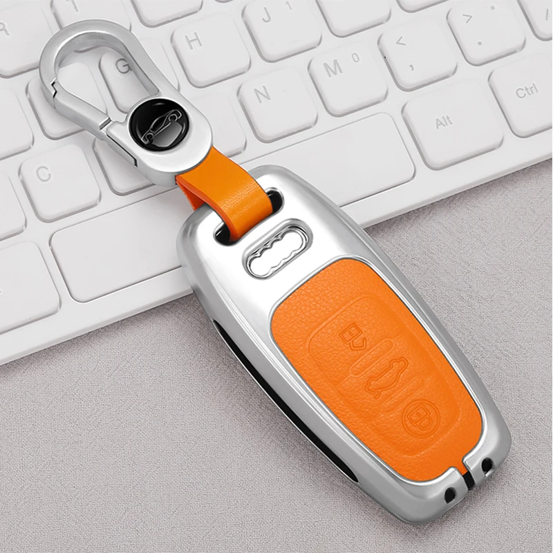 

Чехол для автомобильного ключа, чехол из цинкового сплава с 3 кнопками для Audi A1, A3, A4, S4, B7, B8, A6, A5, A7, A8, Q5, S5, S6, Q7, Q3, стильные аксессуары