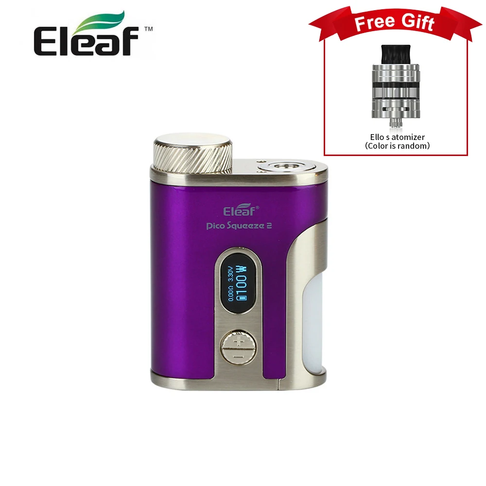Оригинальный мод Eleaf Pico Squeeze 2 вейп без 18650/21700 100 Вт контроль TC электронная сигарета