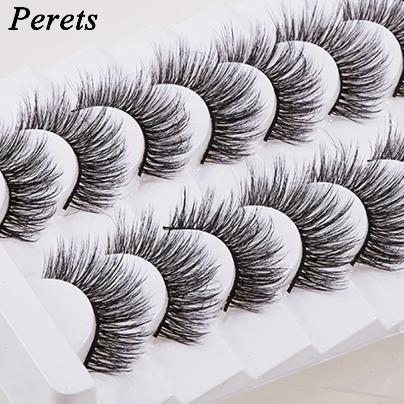 8 пар 3D норковых волос Лидер продаж накладные многоразовые натуральные ресницы