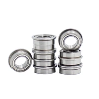 10pc sfr144zz stainless steel flange bearing 3 176 352 779 mm inch 18 x 14 x 764 flanged fr144 z zz ball bearings r144