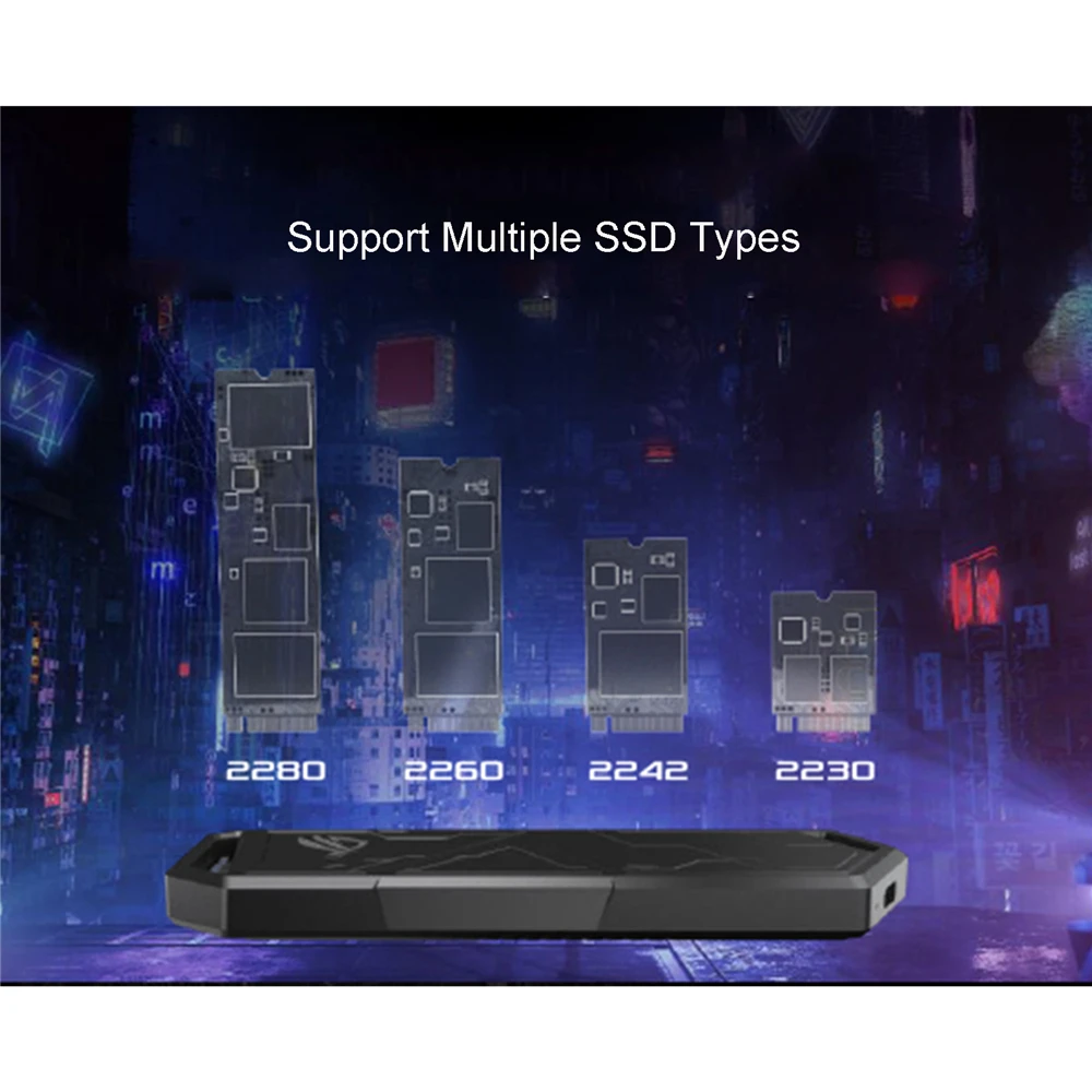 Портативный внешний SSD корпус Type-C USB3.2 5 шт./компл. для ASUS ROG STRIX ARION M.2 NVMe комплект