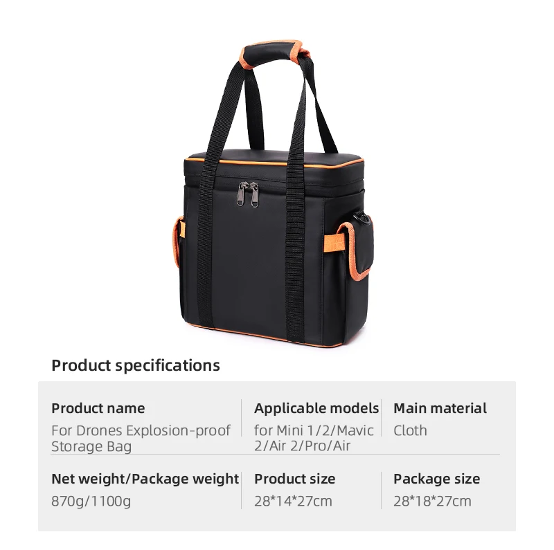 Универсальное огнестойкое хранилище сумка на плечо чехол для переноски DJI MINI 2 Mavic