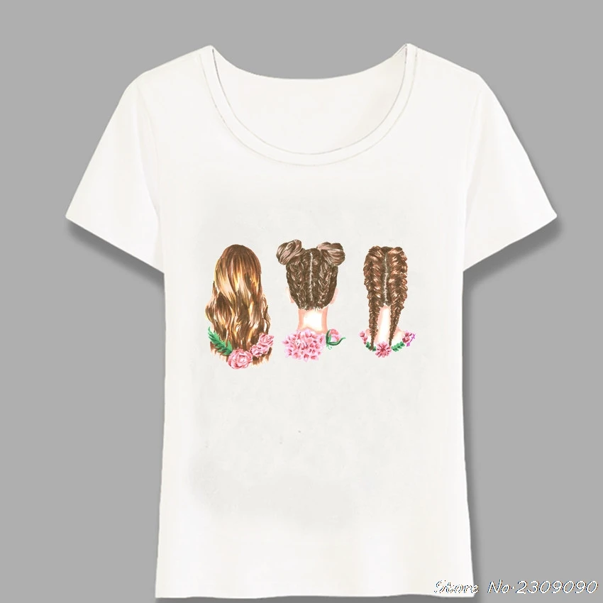 Футболка женская с коротким рукавом повседневная Милая рубашка в стиле панк
