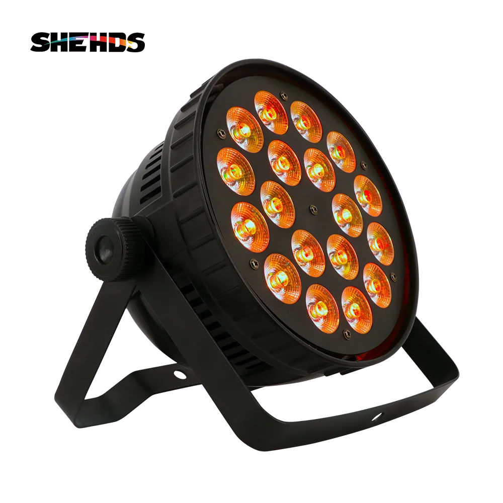 18x12W RGBW Led Par свет DMX сценические огни бизнес-огни профессиональный плоский Can для