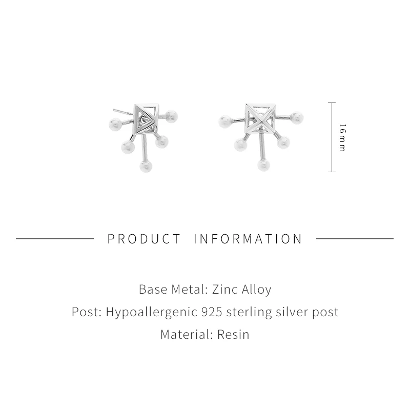 2021 Новое поступление панк милые сережки в форме/серебро Цвет серьги гвоздики для