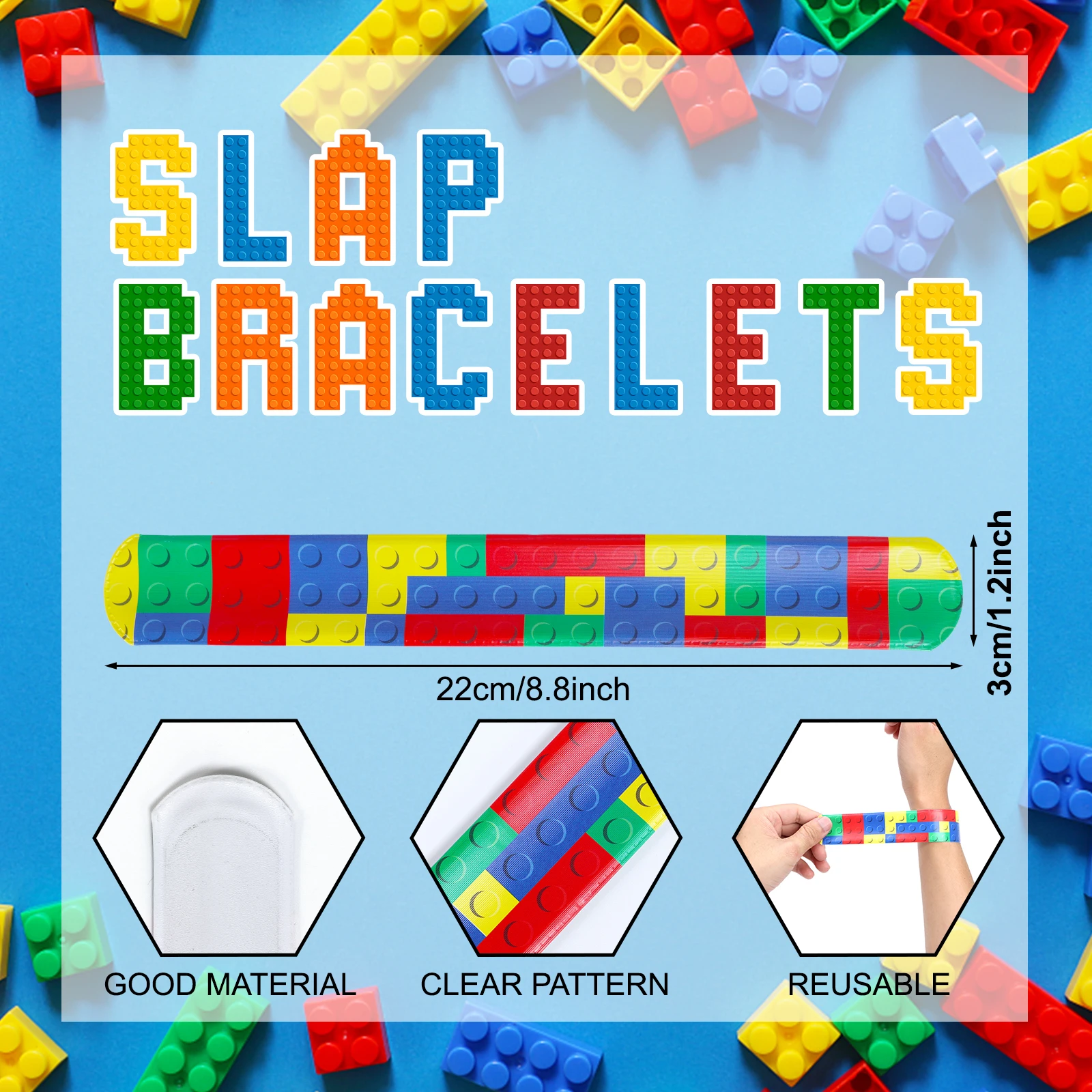 Цветные кирпичные браслеты для детей мальчиков и девочек занятий на день