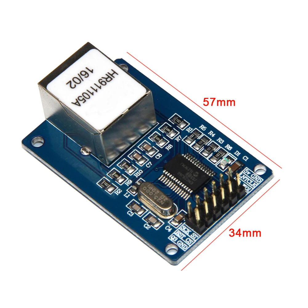 Mini Controller Shield Durable Accessories HR911105A Network Module ENC28J60 Transformer 3.3V Tool SPI Interface For Arduino |