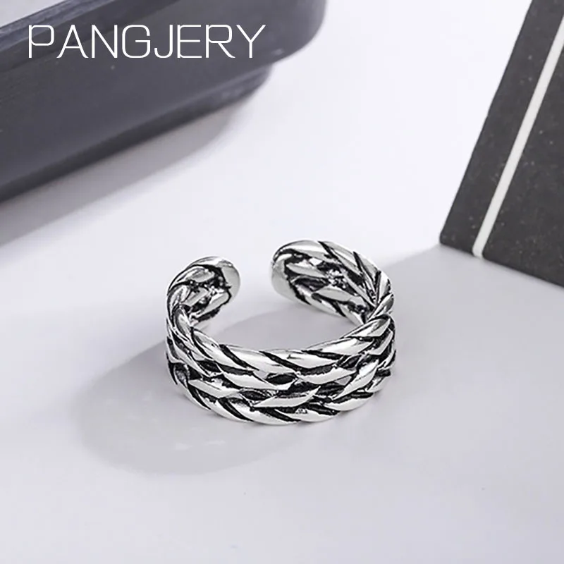 

Кольцо женское из серебра 925 пробы, регулируемое, винтажное