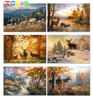5d full diamond embroidery deers diamond painting animal new arrivals lovely deers mosaic diamond photos home decor gifts er011