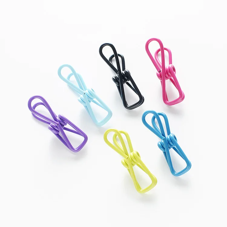 10Pcs Colorful metal Clips Home Storage Portable Food Snack Sealing Bag Sealer Clamp Tool Photo Memo Peg Pin clothes pegs | Дом и сад