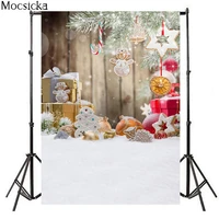 mocsicka christmas background christmas tree snowflake gift decoration style child portrait photo background photography studio