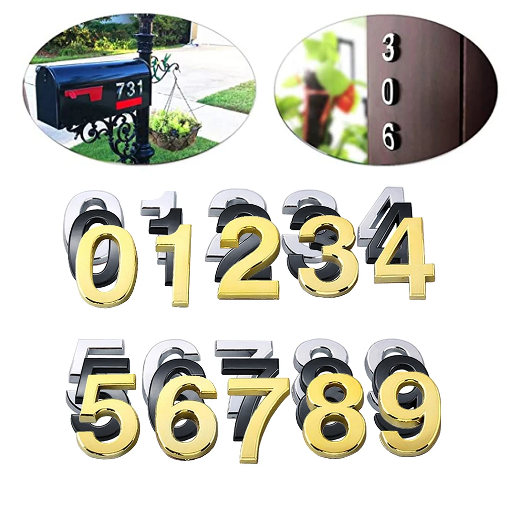 10 шт. 2 &quotсамоклеящиеся номера дверей дома уличные адресные для проживающего и