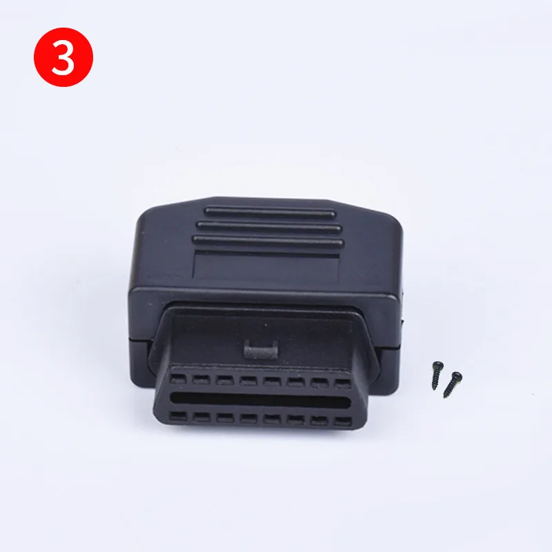 NO.3 Различные виды автомобильных OBD2 сварочный Женский Диагностический интерфейс 16pin разъем OBD2 корпус OBDII сборка - Color Name: NO.3