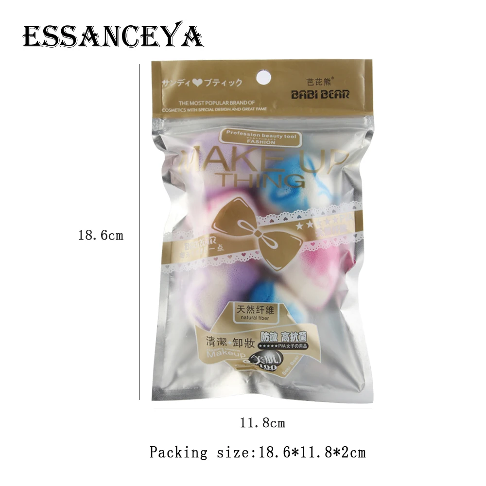 ESSANCEYA 6 шт./пакет мягкий макияж спонж для основы пуховка для пудры Гладкий порошок пуховка для макияжа для красоты женщин косметические инструменты
