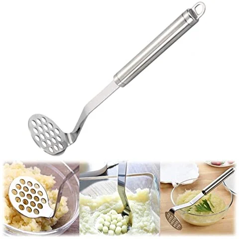 Прижимная машина для картофеля из нержавеющей стали с длинной ручкой|Ложки и