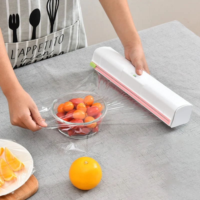Cling Film Cutter Kitchen Storage Foil Dispenser | Дом и сад