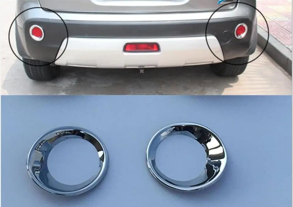 Для Nissan qashqai j10 dualis 2013 2012 2011 2010 2008 2 1 6 хромированная задняя противотуманная фара