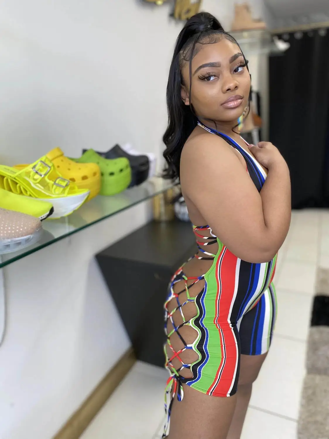 Женский слитный купальник |