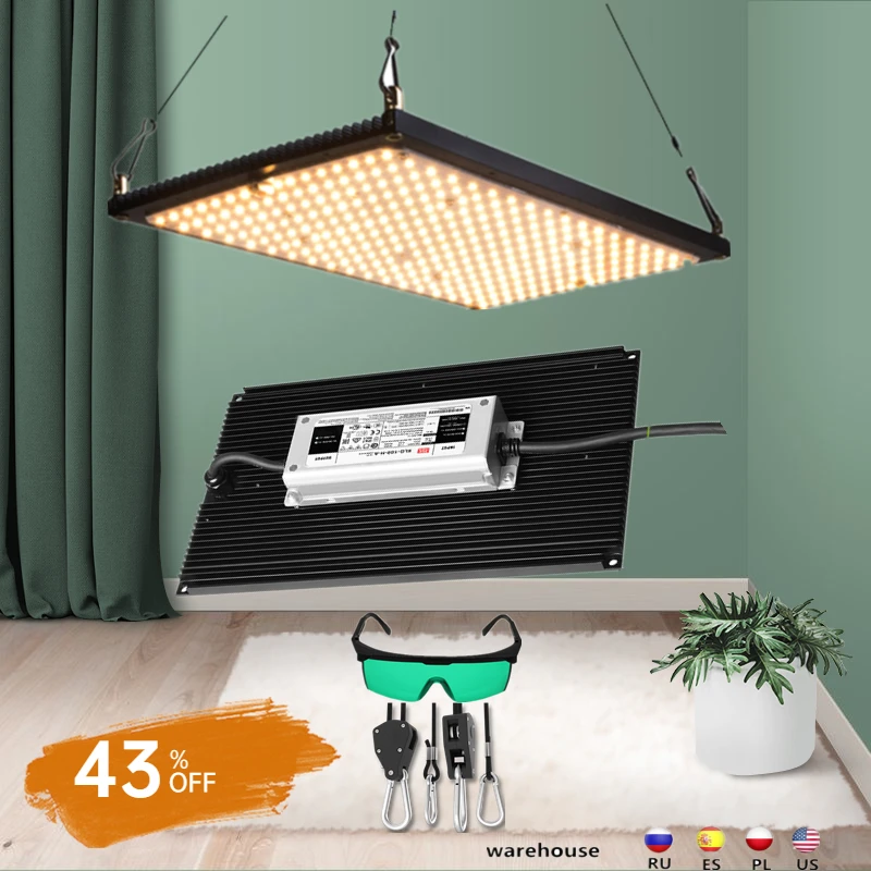 Светодиодный светильник для выращивания растений 2 в 1 полный комплект помещении