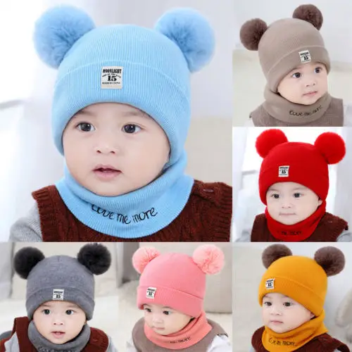 

Kids Knitted Beanie Cap Infant Baby Boy Girl Hat Warm Children Baby Autumn Winter Girls Hat For Kids Toddler Bonnet Enfant Warm
