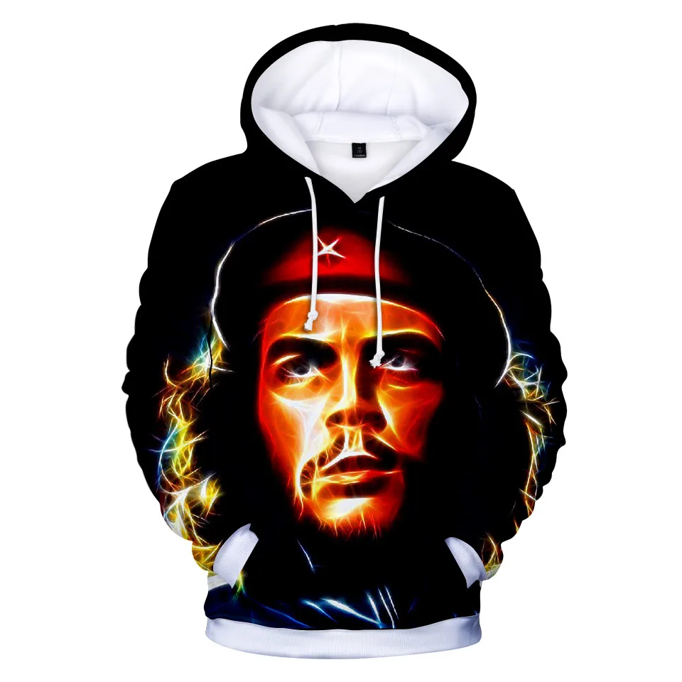 Толстовка с капюшоном Che Guevara для мальчиков и девочек 3-14 лет 3D-принтом | Мужская