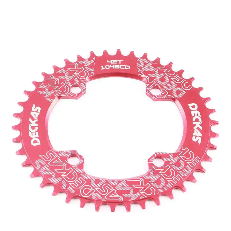 DECKAS Овальный 104BCD 40/42/44/46/48/50/52T горный велосипед Звездочка MTB велосипед, способный преодолевать Броды для shimano 8-12 Скоростей диаметра окружности болтов(алюминиевая звездочка
