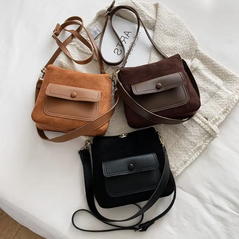 

Frosted Canvas Shoulder Crossbody Bags for Women Fashion Tote Handbags Mini Clutch Purse with Hasp Messenger Underarm Bag Wallet