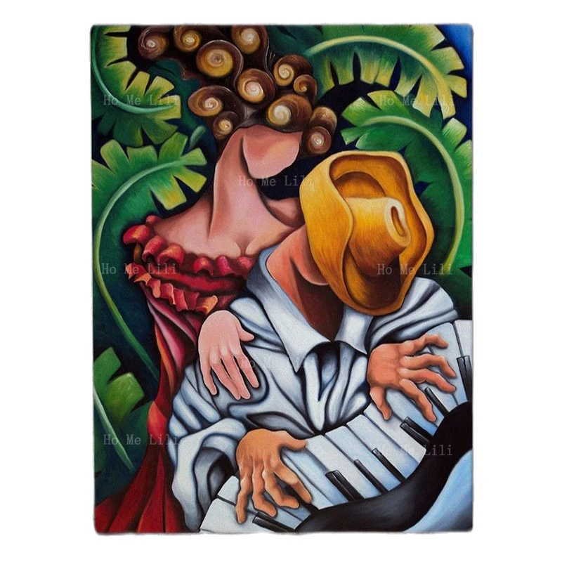

Mexican Art Playing The Piano Abstract Paintings Canvas Wall Art For Living Room Bedroom Home Decor