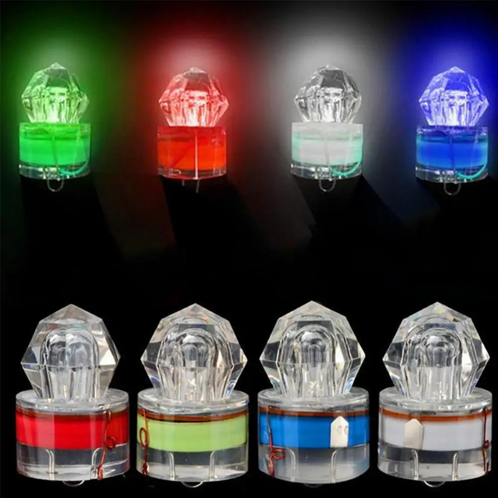 

ABS Mini LED Waterproof Fishing Bait Light LED Deep Flashing Light Underwater Lure Lure Drop Lamp Squid Fish Bait Strobe S1I9