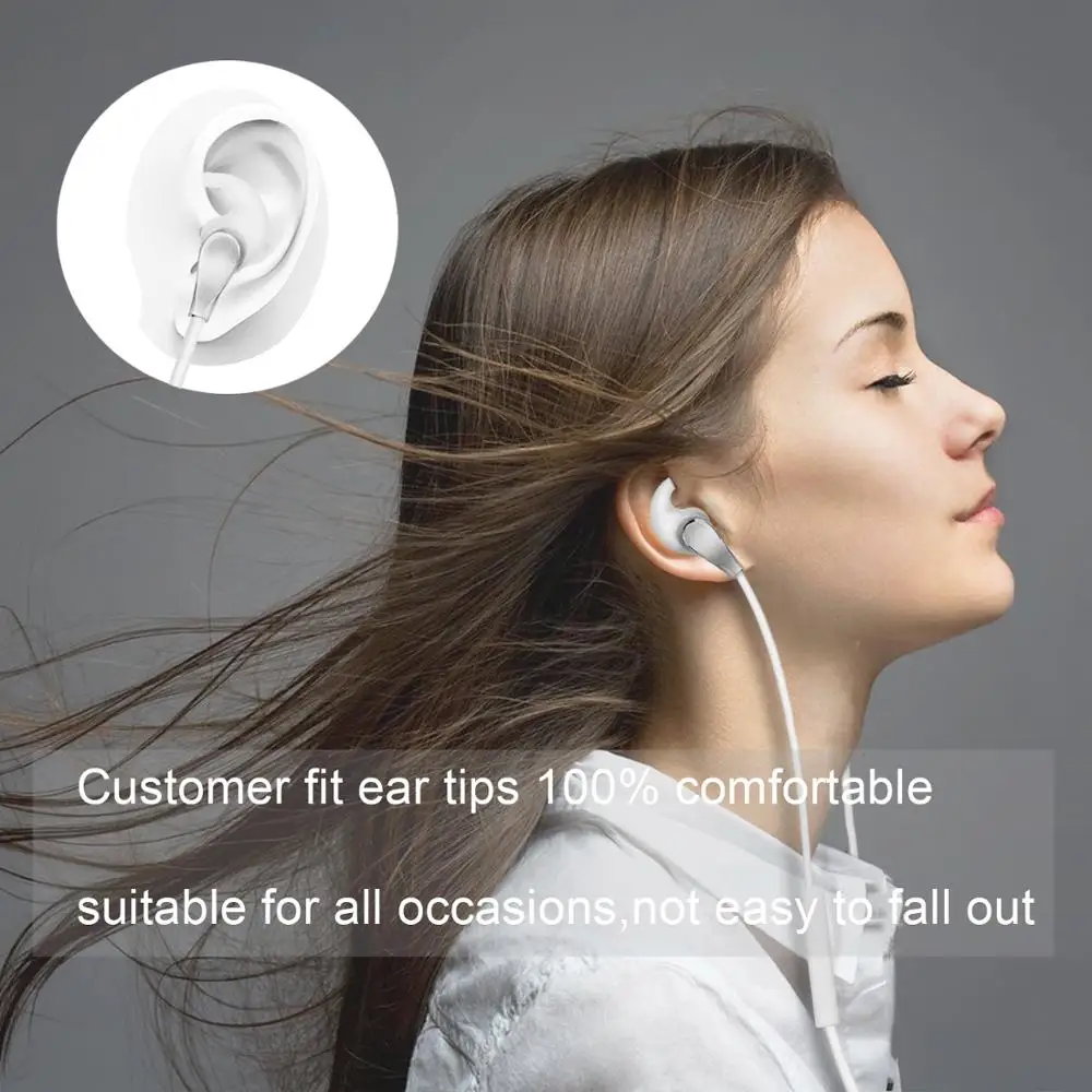 Проводные наушники-вкладыши ELFMIC 3 5 мм Hi-Fi гарнитура с микрофоном для apple iphone xiaomi
