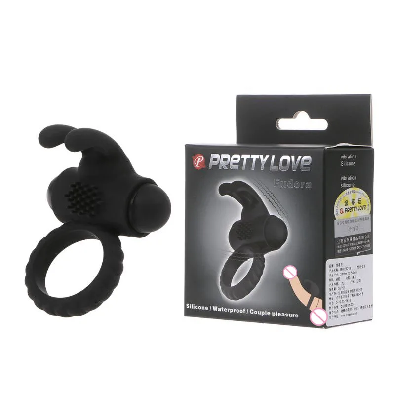 1 шт. вибрирующее кольцо для пениса кольца вибратор водонепроницаемый кролик