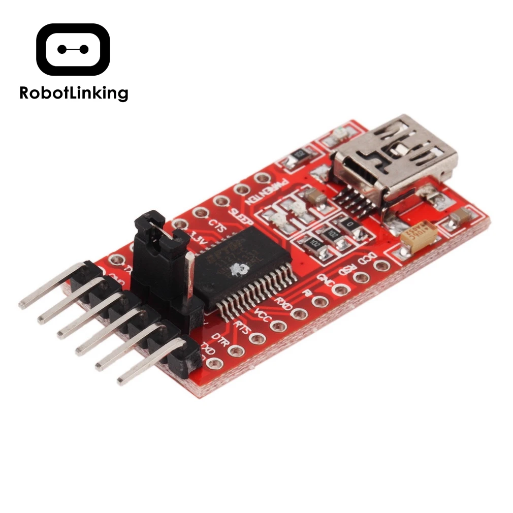 1 шт. FTDI FT232RL USB к TTL модуль последовательного преобразователя адаптер 5 В и 3