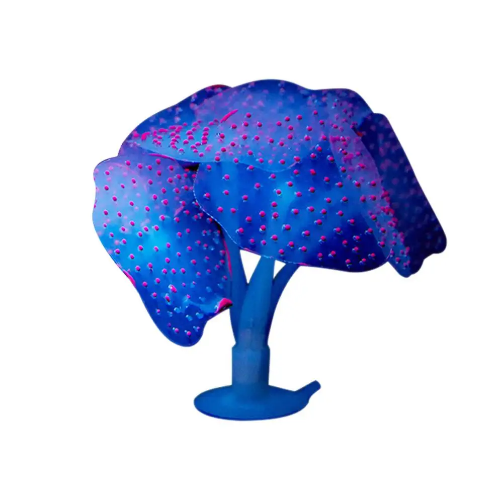 Fish Tank Glowing Artificial Jellyfishes Silicone Simulated Aquatic Plants Fluorescent Vivid Jellyfish Aquarium Decor 669