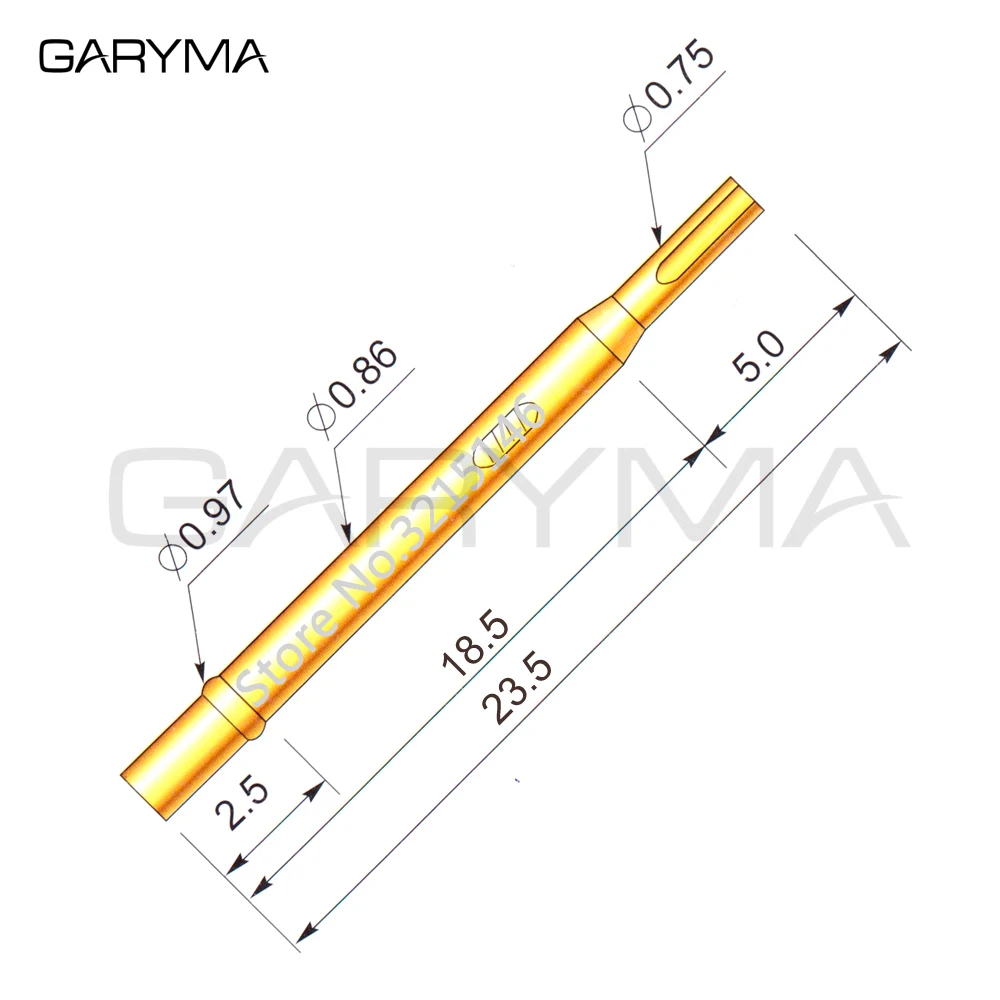 100 шт в упаковке R02 2S Пробник Pogo контактный разъем длина 23 5 мм инструмент|pogo pin