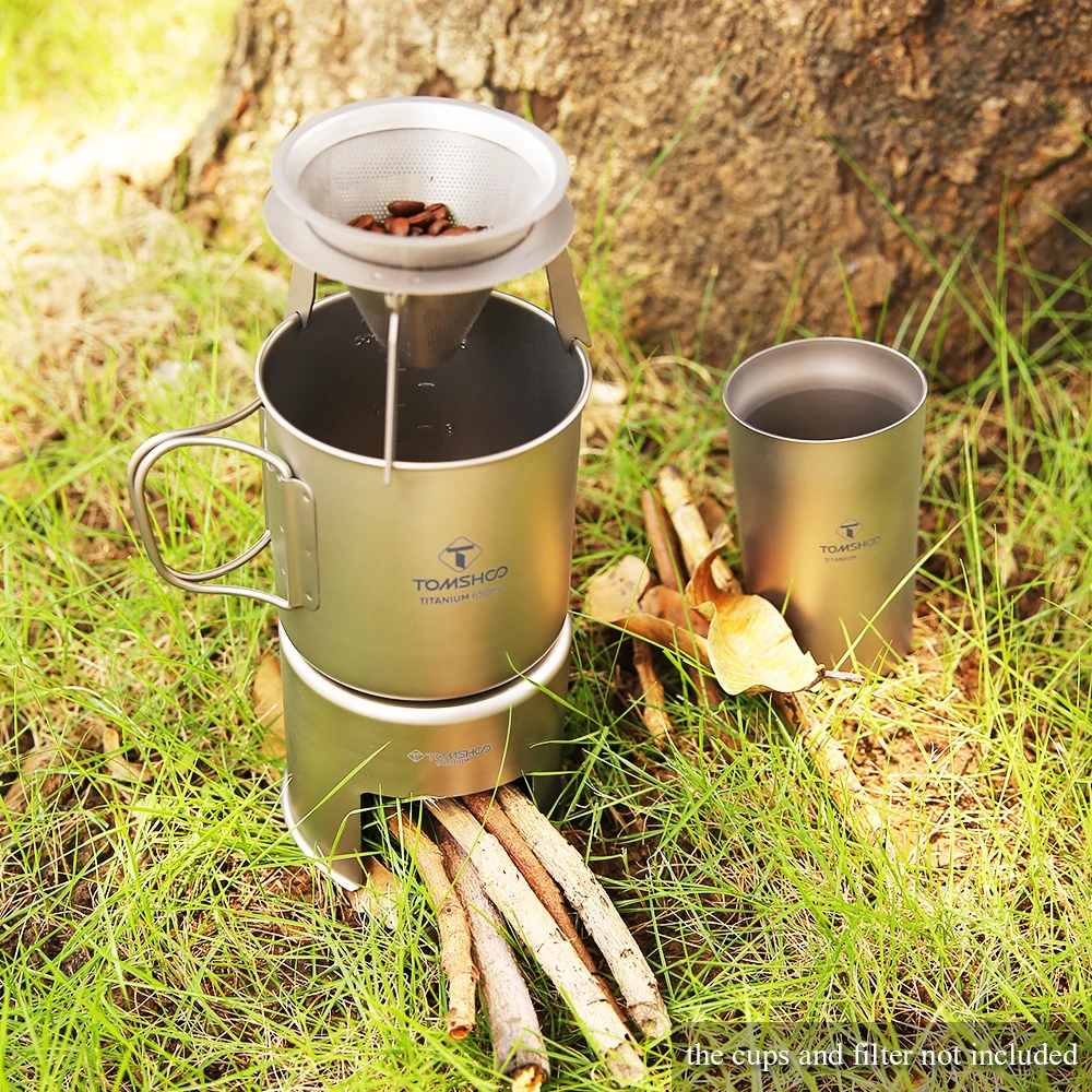 Титановая походная плита портативный светильник карманная дровяная горелка для