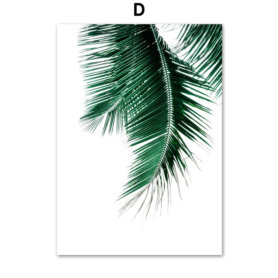 

Fresh Green Cactus Big Tropical Leaves Canvas Poster Wall Art Print Painting Picture Home Decor Canvas Painting Room Decor