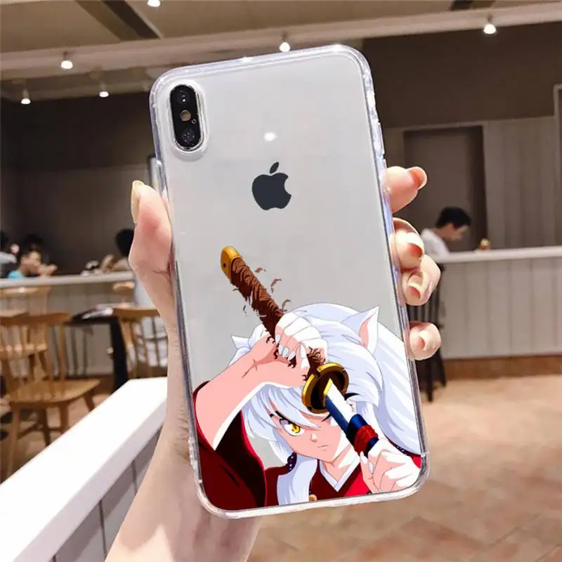 

Inuyasha anime Phone Case Transparent soft For iphone 5 5s 5c se 6 6s 7 8 11 12 plus mini x xs xr pro max