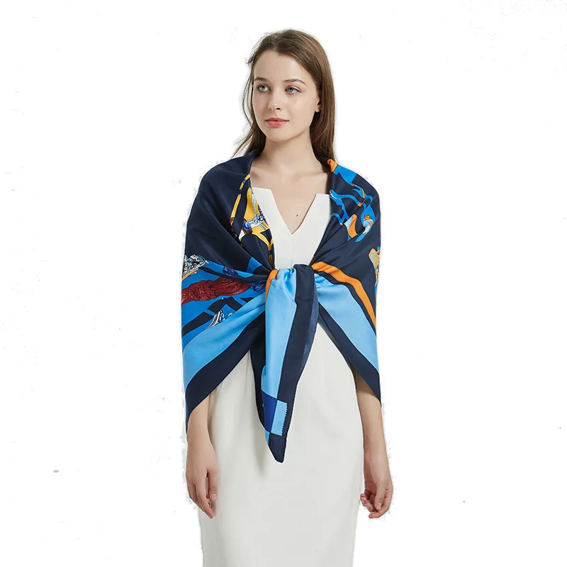 

Mulberry Scarf Women Silk Scarf Luxury Shawl Scarves Beach Cover-ups Bandana Hijabs Bufand de seda Foulard en soie solar playa