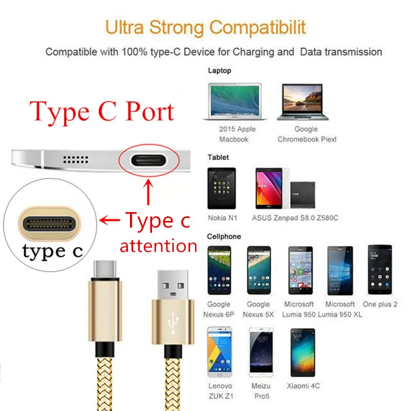 USB-C type-C для быстрой зарядки зарядное устройство кабель Xiaomi MI Band 9 9t pocophone f1 Sony Xperia L1