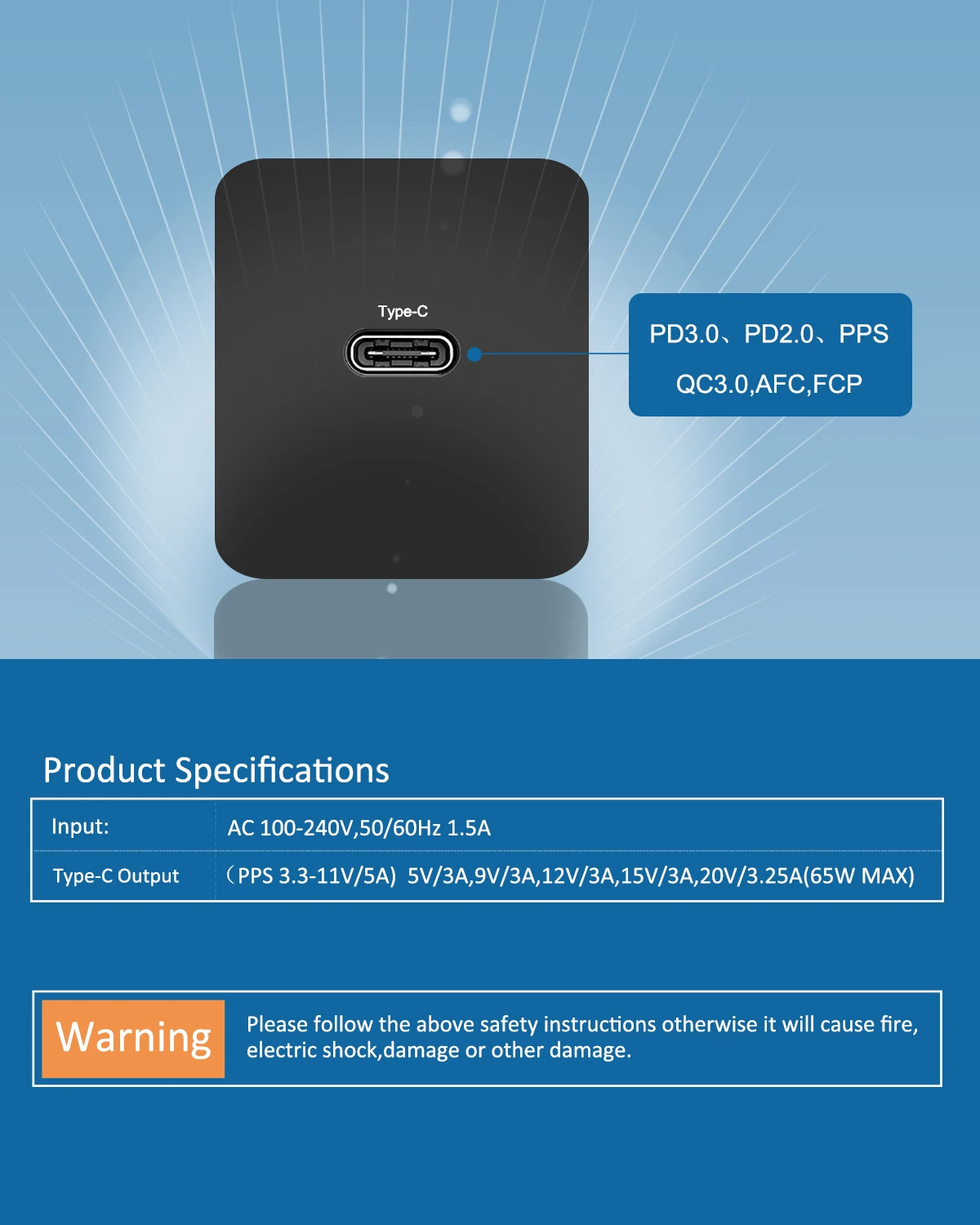 дорожные 65 вт ган usb c pd magsaf адаптер