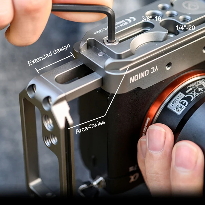 YC лук A73 L Пластина для Sony A7M3 A7R3 l кронштейн A7III / A7RIII A9 с холодной обувью Arca