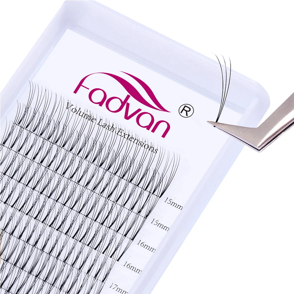 2 чехла/партия предварительно сделанные объемные вееры для наращивания ресниц 0