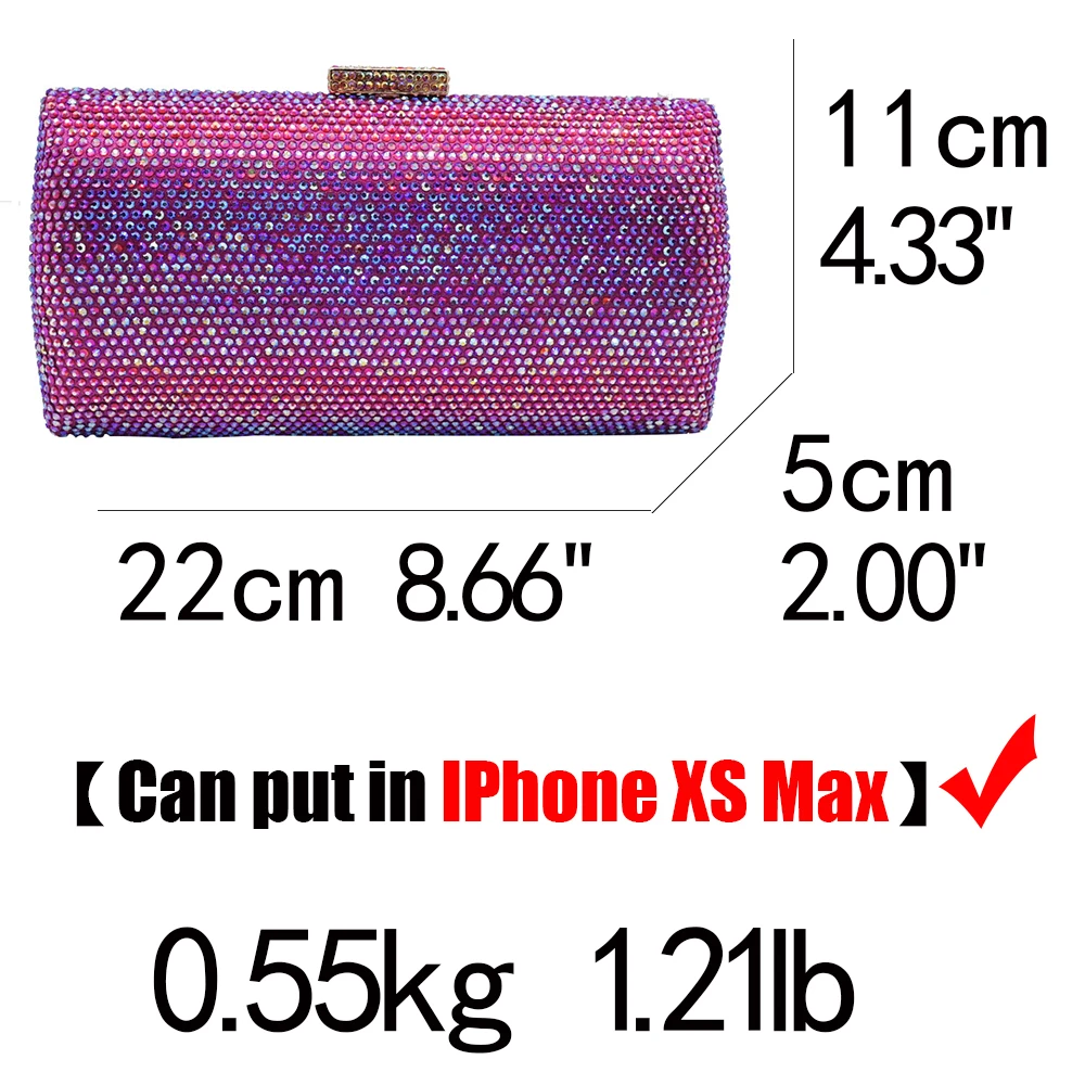 Женская вечерняя сумочка Boutique De FGG маленькая сумка-клатч цвета фуксии с