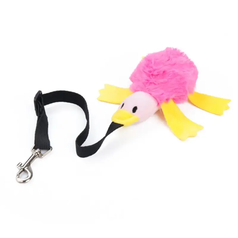 Жевательная игрушка для домашних питомцев собака хорьк плюшевая утка прочная